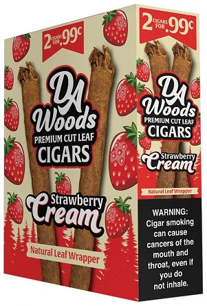 Da Woods Strawberry Cream Premium Cut Leaf Cigars