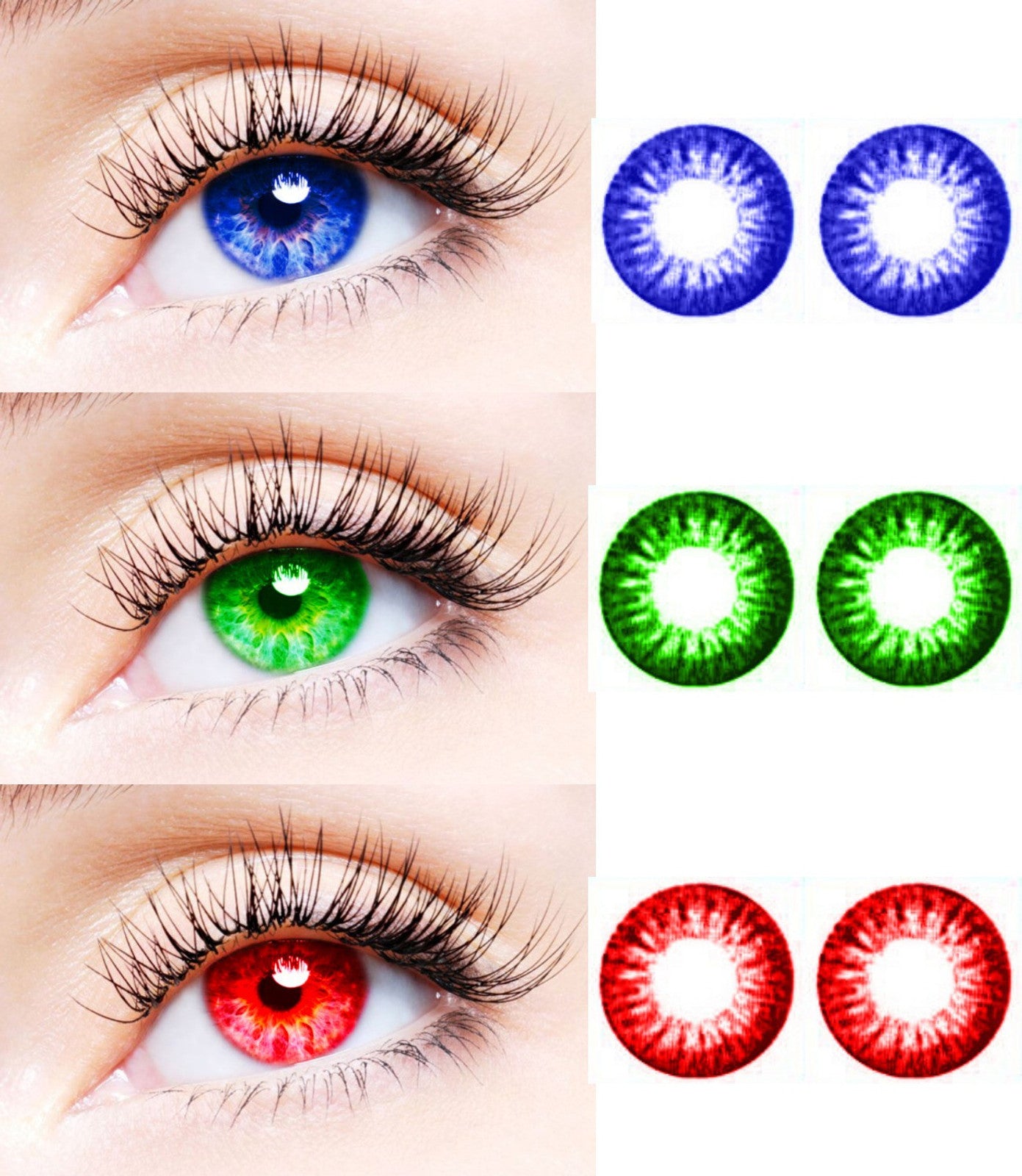 Gold Look Monthly Disposable Color Contact Lenses