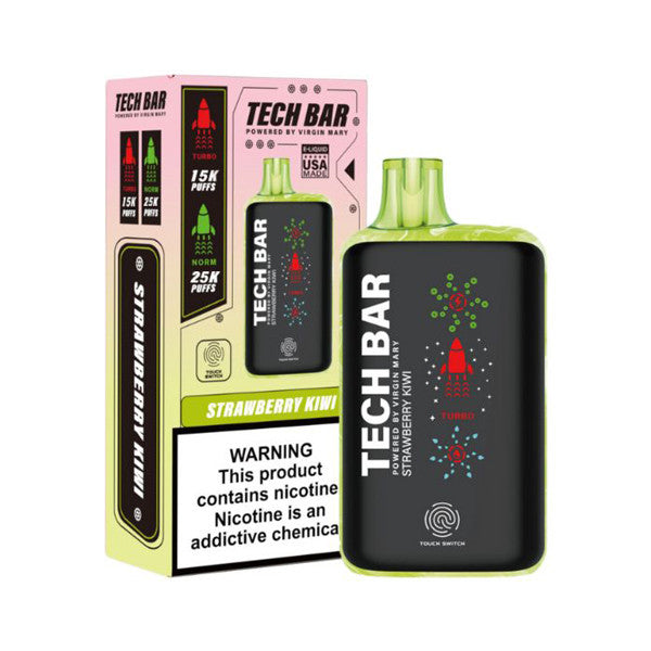 Tech Bar disposable vapes Strawberry Kiwi