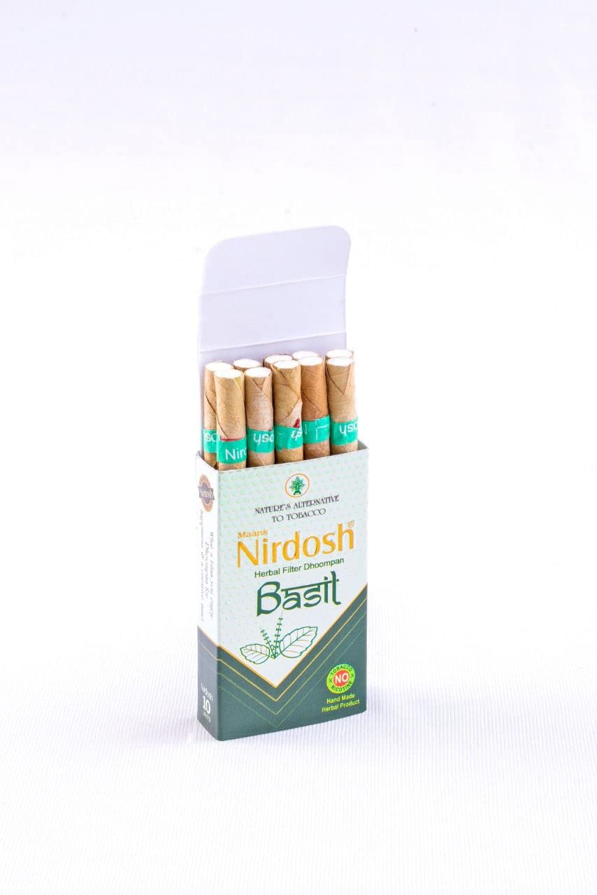 Nirdosh Basil Herbal Cigarettes, 1 Pack