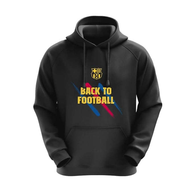 Football Print Cotton Hoodie for Men & Women