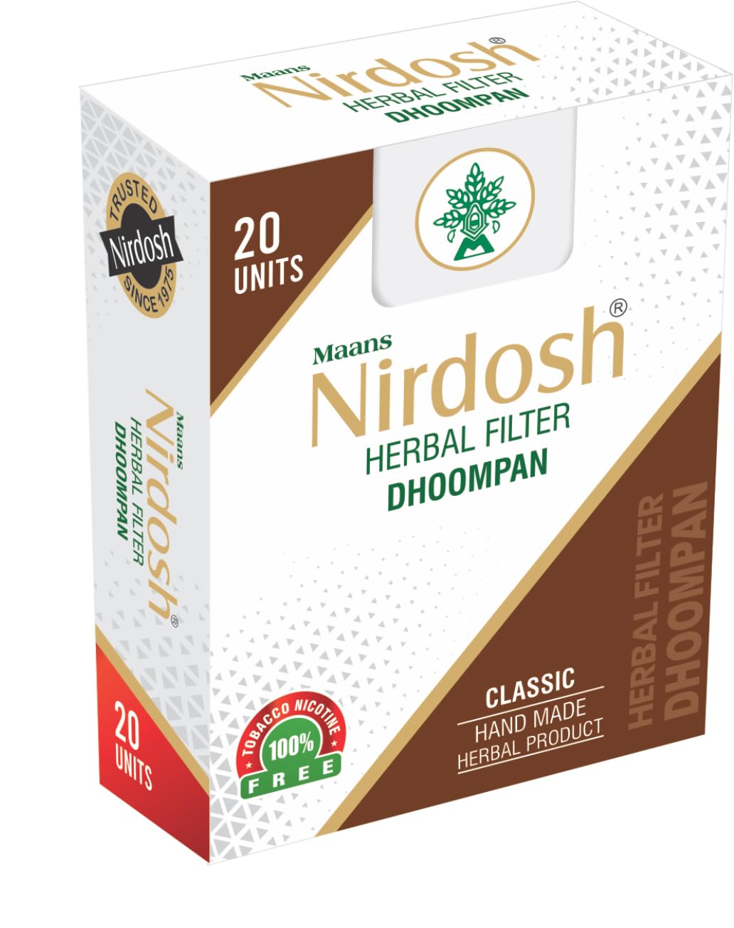 Nirdosh Herbal Cigarettes, Classic, 20 Sticks