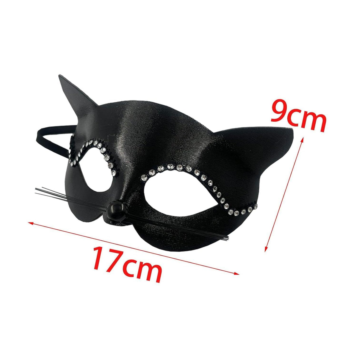 Black Cat Half Face Mask
