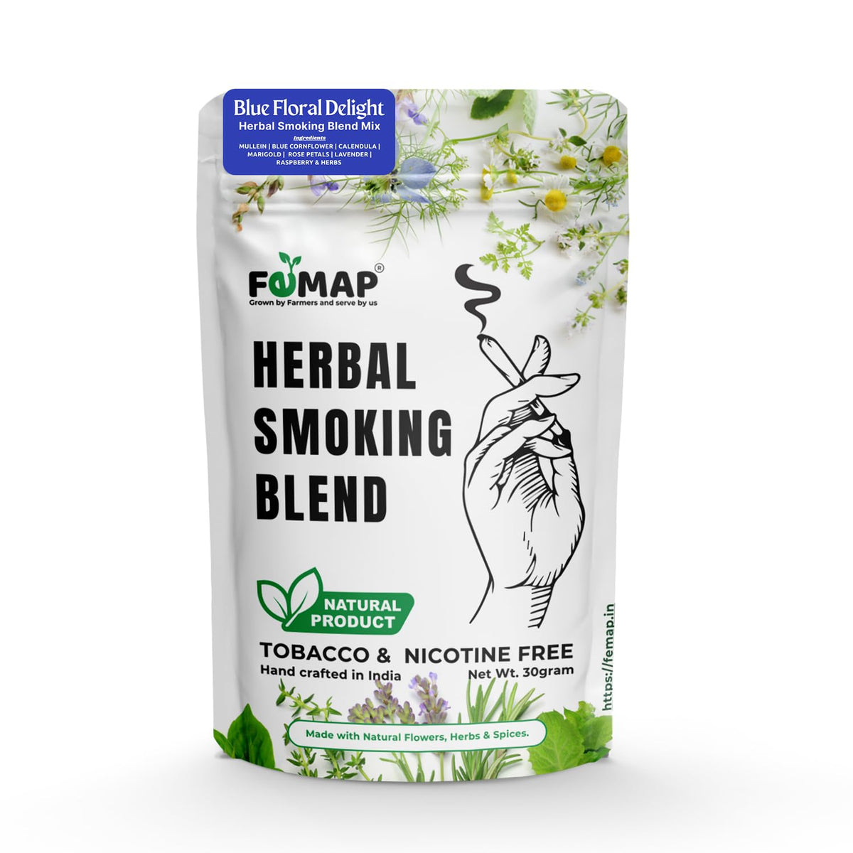 Blue Floral Delight Herbal Blend Mix, 30g