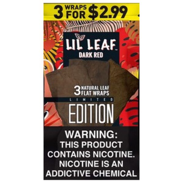 Lil Leaf Dark Red Wraps 10/3PK pack front