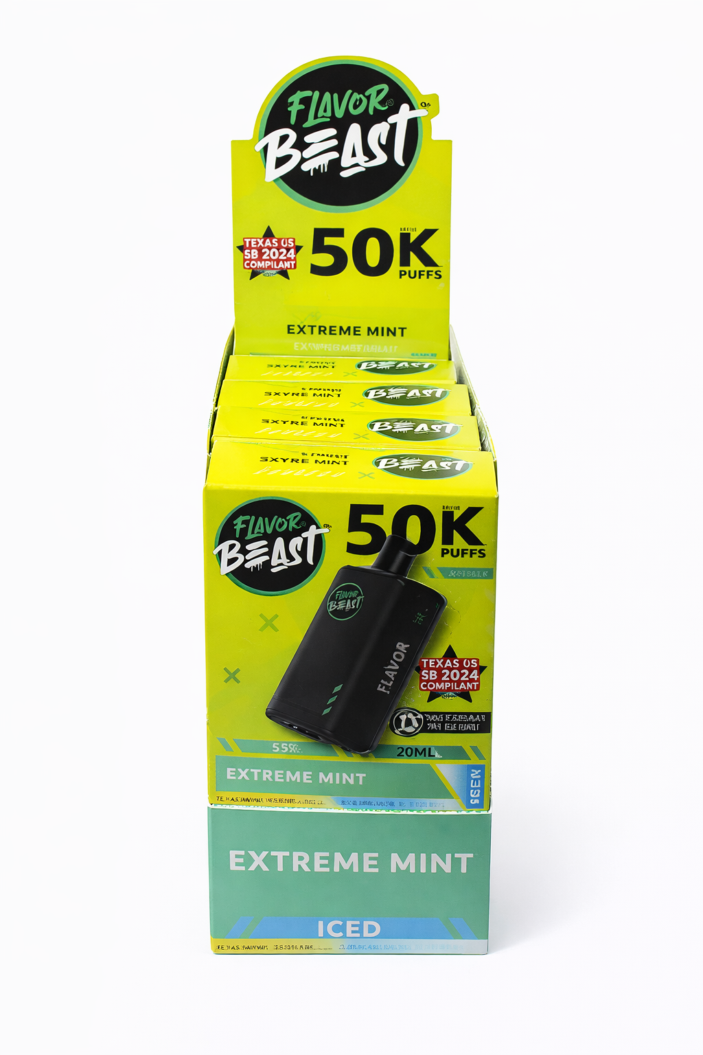 Flavor Beast iced disposable vapes Extreme mint
