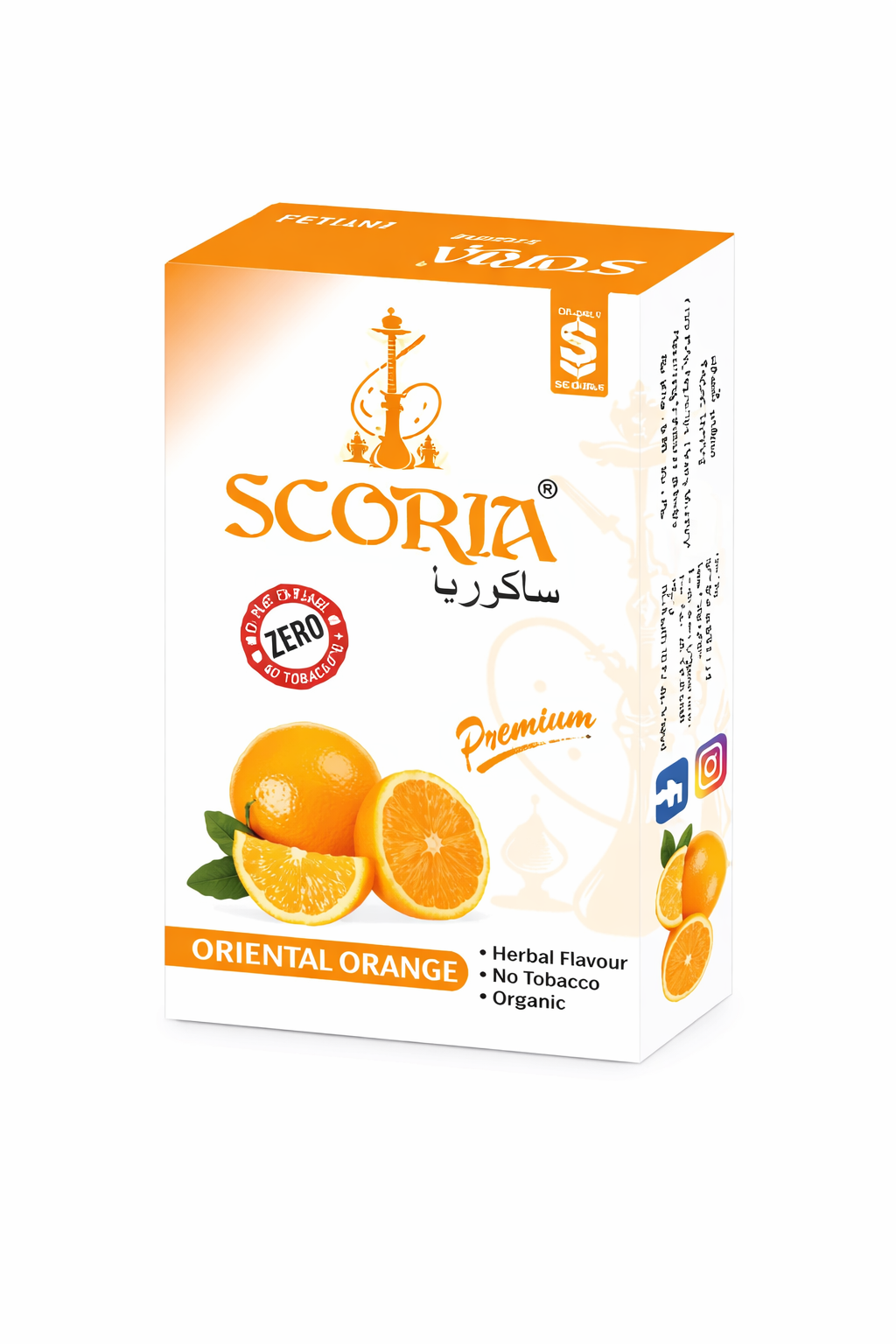 Scoria Non - Nicotine Oriental Orange Hookah Flavor