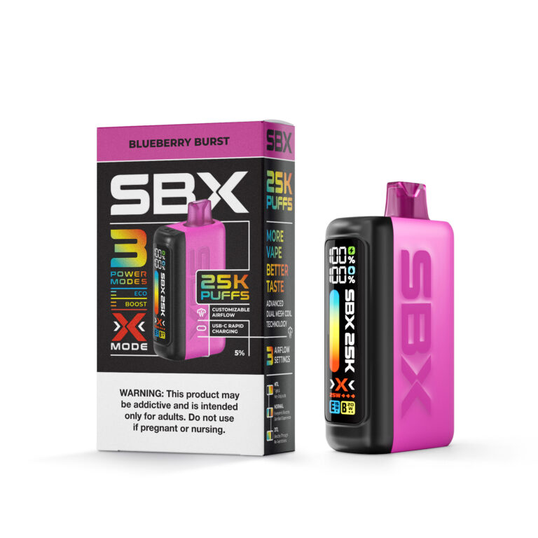 SBX disposable vapes Blueberry Burst