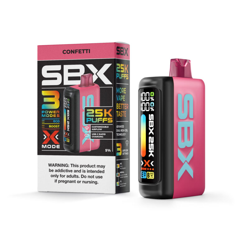 SBX disposable vapes Confetti