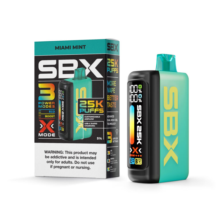 SBX disposable vapes Miami Mint