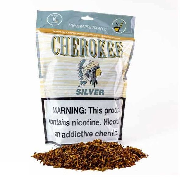 Cherokee Silver Pipe Tobacco 16 Oz