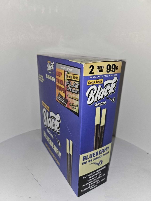 Good Times Black Smooth Cigars Blueberry