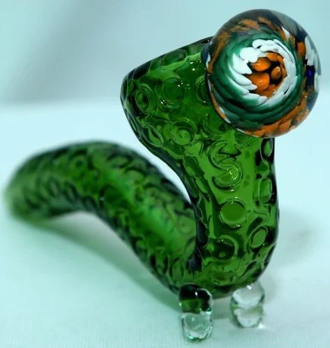 Handcrafted Textured Colored Sherlock Glass Pipe
