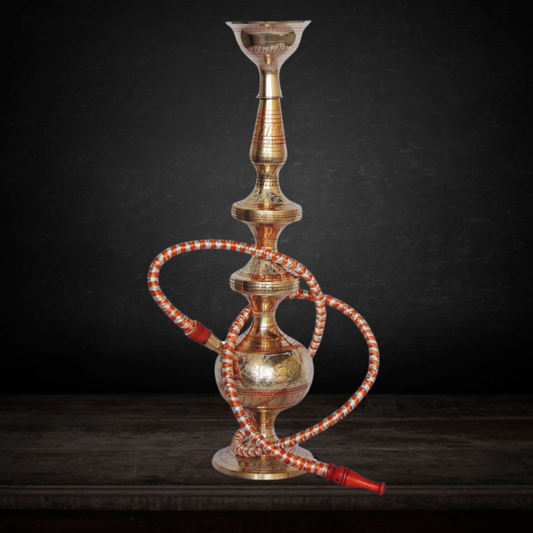 Large Brass Hookah Pipe