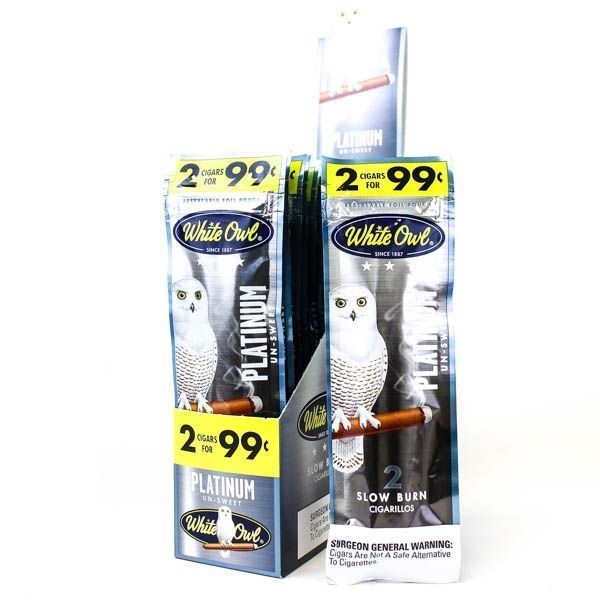 White Owl Cigarillos Platinum Un Sweet