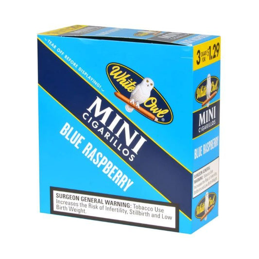 White Owl Mini Cigarillos Blue Raspberry