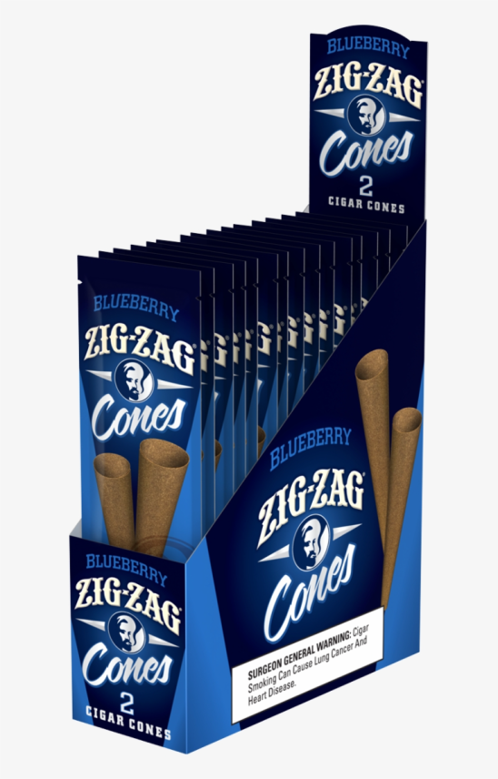 Zig Zag Cigar Cones Blueberry