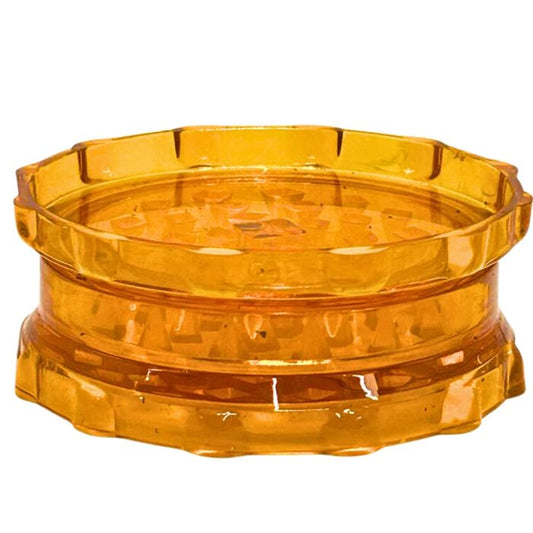 2.5 Inch Transparent Orange Spice Grinder