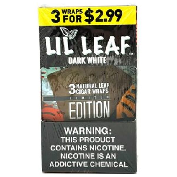 Lil Leaf Dark White Wraps 10/3PK pack front