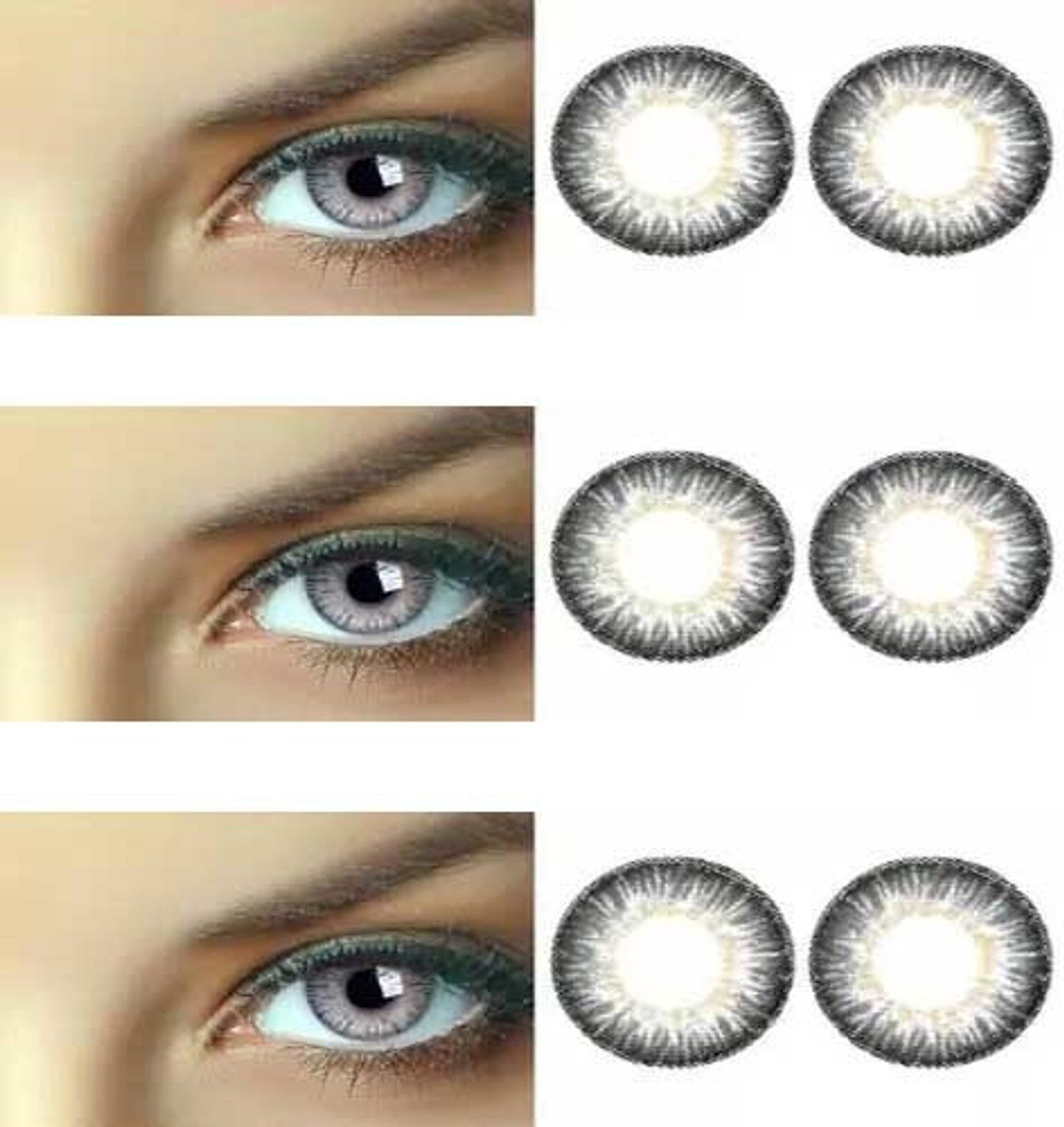 Roseleaf Monthly Disposable Contact Lenses (0.00 Power)