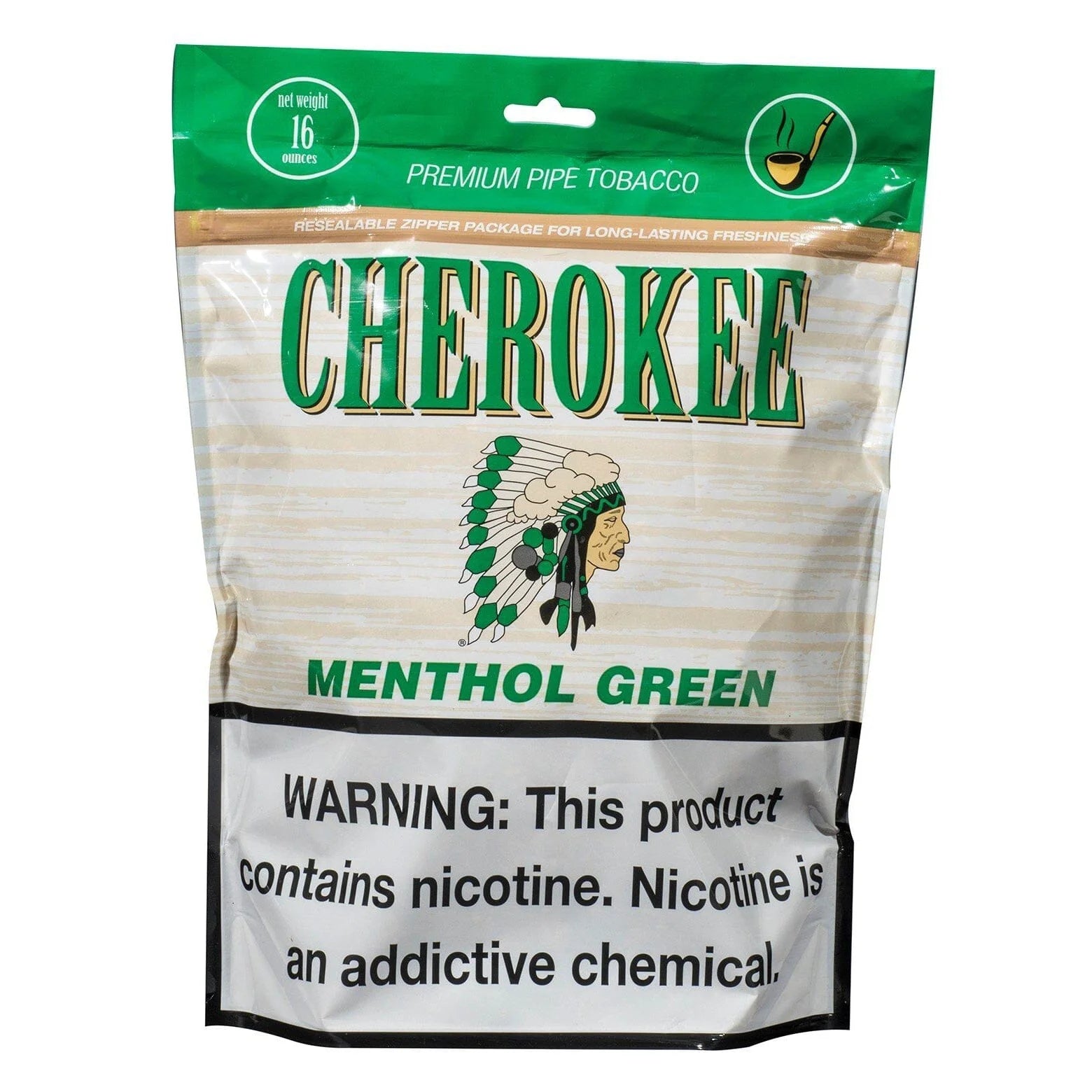 Cherokee 16oz Menthol Pipe Tobacco