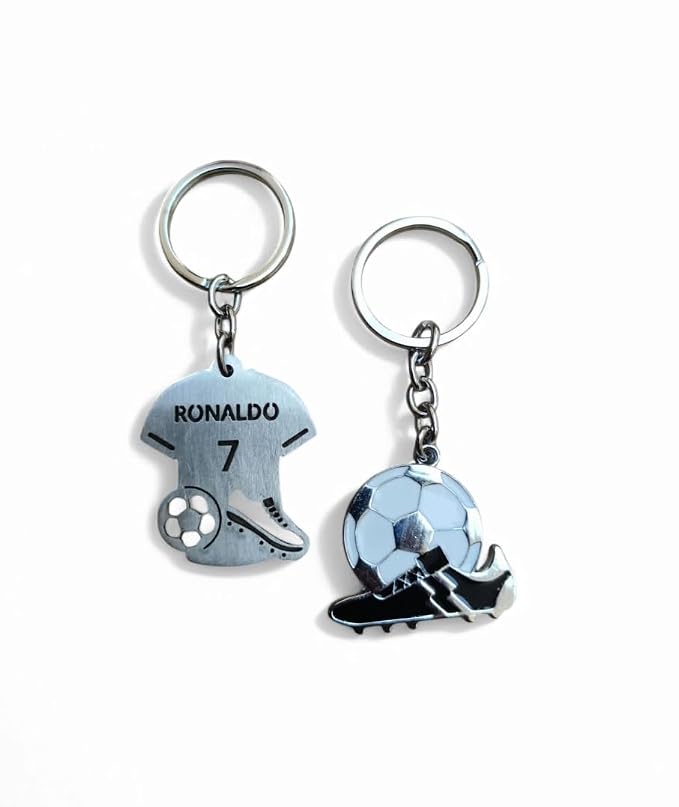 Combo of Premium Football Metal Keychains