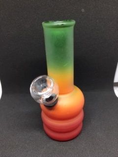 Mini Frosted Swirl 4-Inch Glass Water Pipe