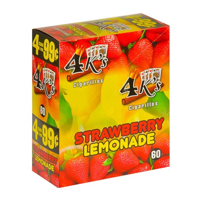 4 Kings Cigarillos Strawberry Lemonade
