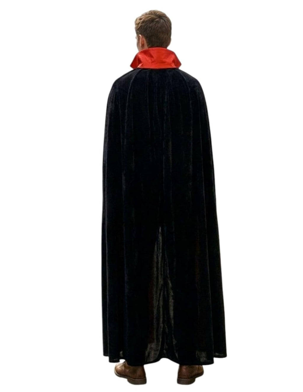 Reversible Dracula Vampire Cape, Black and Red