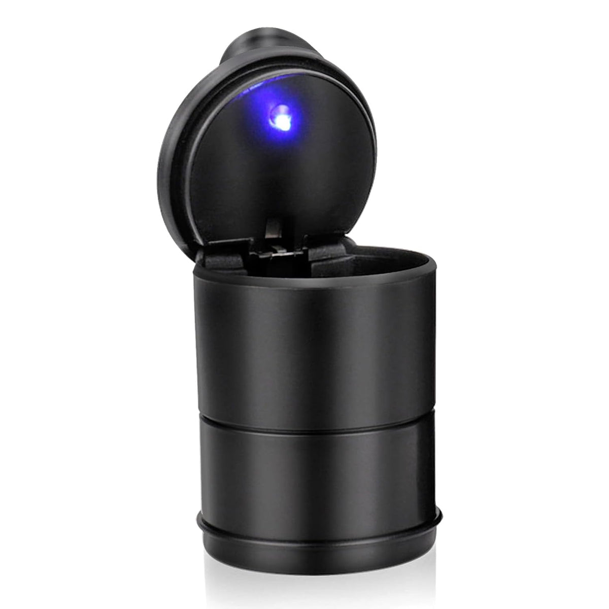 Smell Proof Car Ashtray with Lid, Black