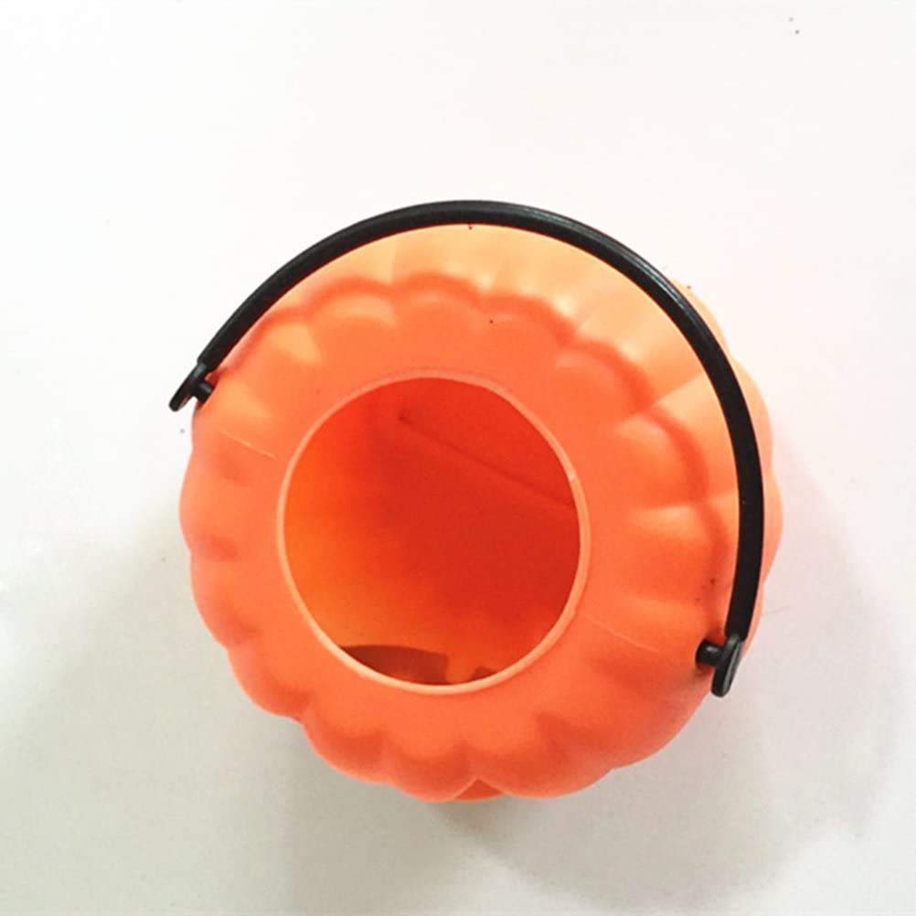 Pumpkin Trick or Treat Candy Basket, Orange and Black