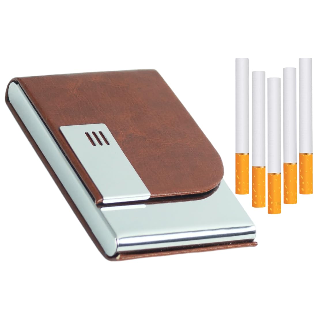 Felstar Metal Cigarette Case, Regular, King and Slim