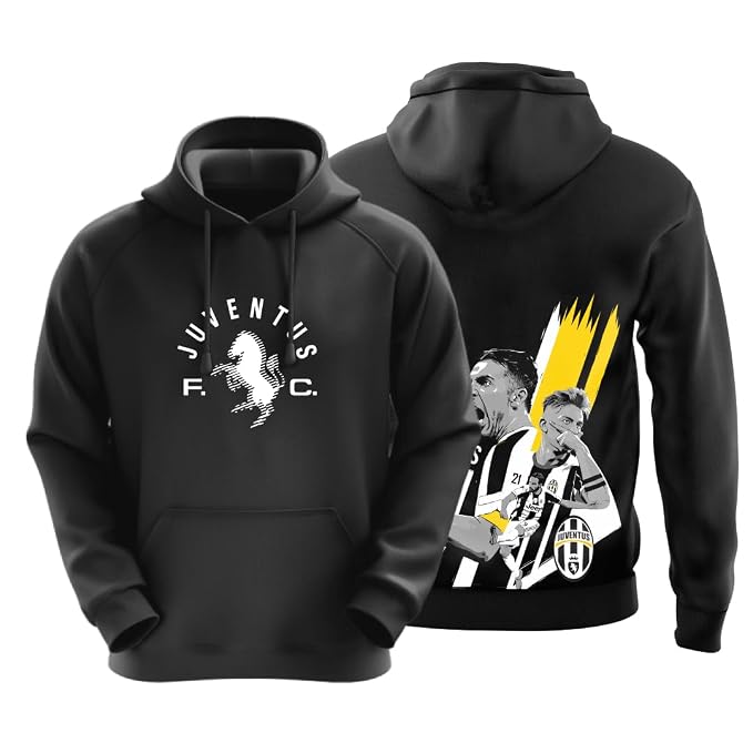 Football Print Cotton Hoodie for Men & Women
