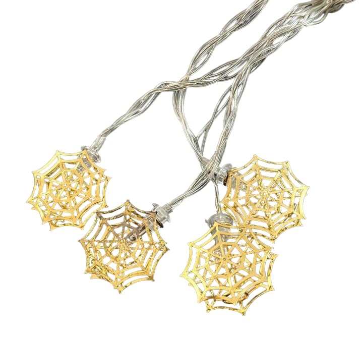 Metal Spider Web String Lights with Timer, 10 LED, 2 m - image 5