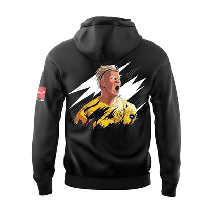 Football Print Cotton Hoodie for Men & Women