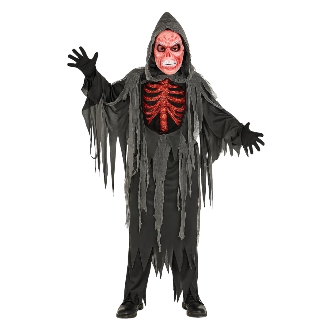 Spooky Smoldering Reaper Ghost Costume, Boys, Ages 3-5