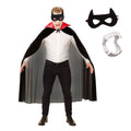 Adult Vampire Cape Set with Eye Mask and Fangs