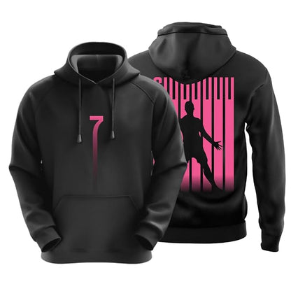 Football Print Cotton Hoodie for Men & Women