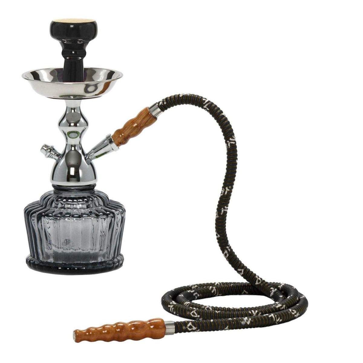 Hookah Set Pot, 21 Inch, Black Matte Finish