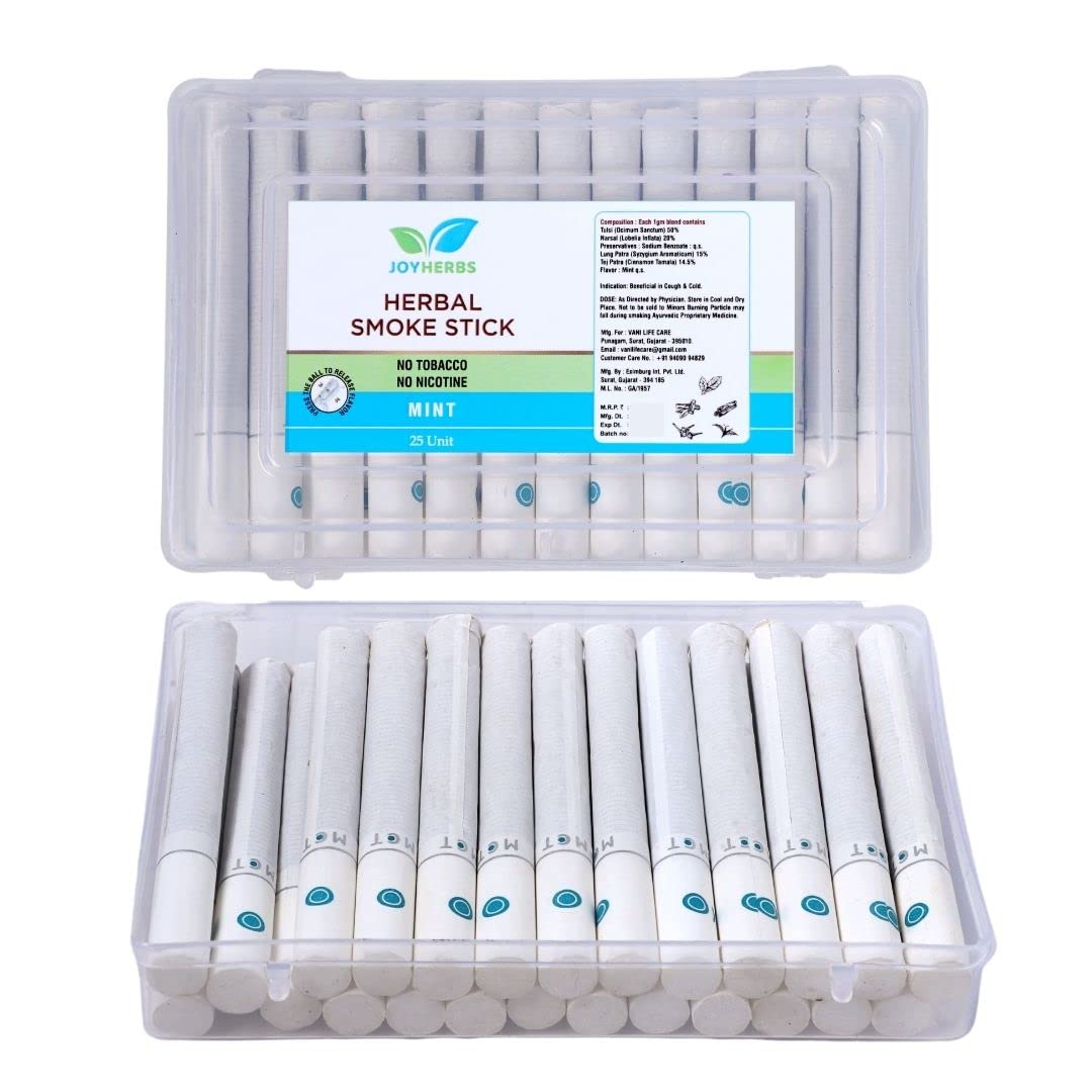 Herbal Cigarettes, Mint, 25 Sticks