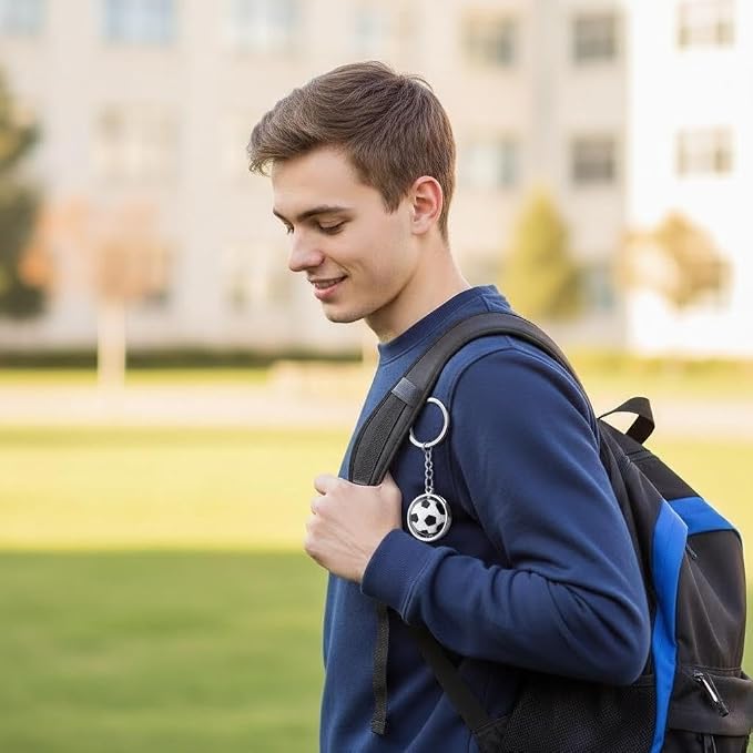 Football Keychain for Boys | Backpack Soccer Charm