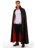 Reversible Dracula Vampire Cape, Black and Red