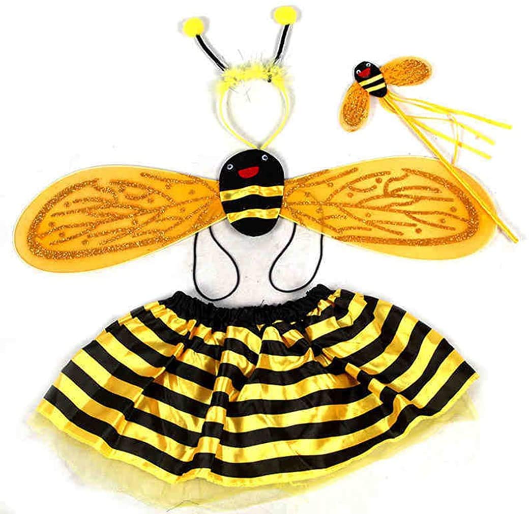 Fairy Wing Costume with Tutu, Wand and Headband