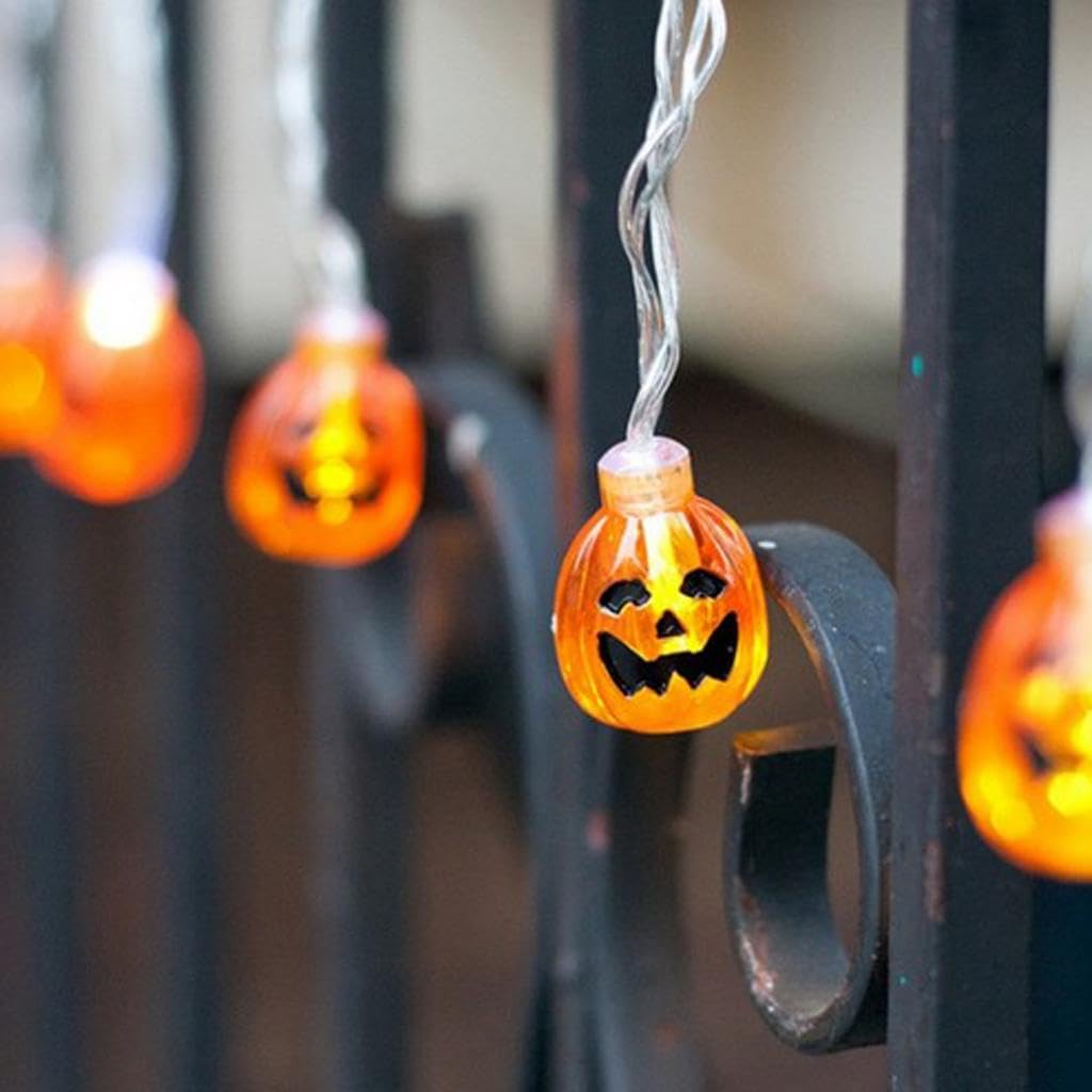 Jack-O-Lantern Pumpkin String Lights, 10 LED - image 4