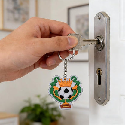 10PCS Football Keychain Set with Bag Charms