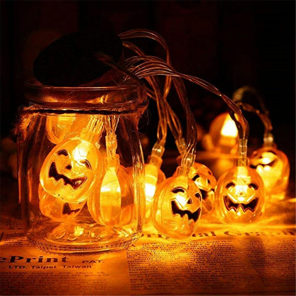 Jack-O-Lantern Pumpkin String Lights, 10 LED - image 6