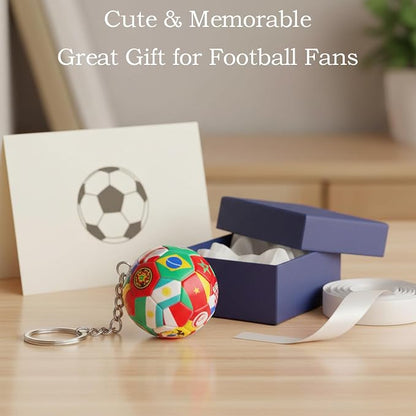 4PCS FIFA World Cup 2026 Flag Soccer Keychains