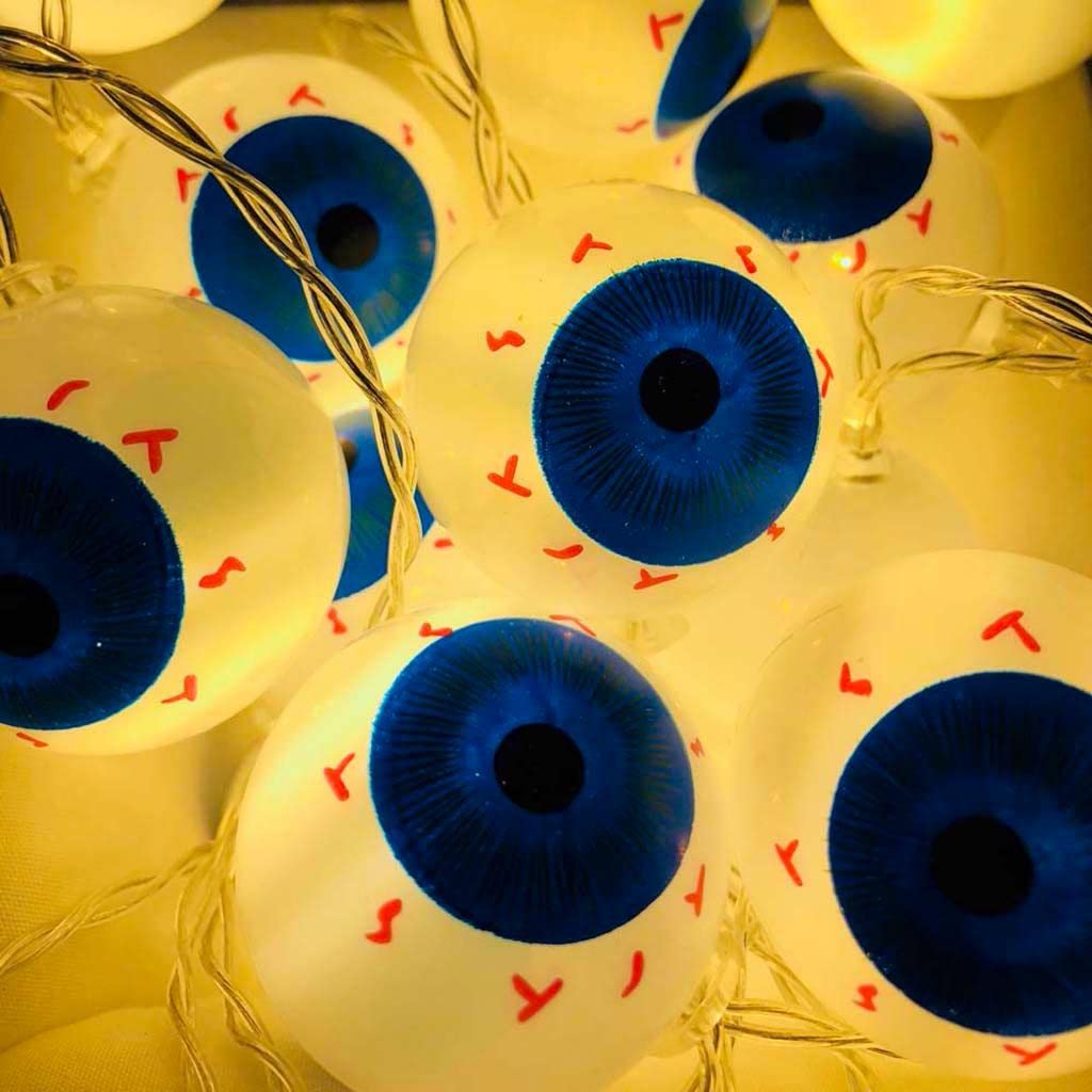 Halloween Eyeball String Lights, 10 LED, 1.5 m - image 2