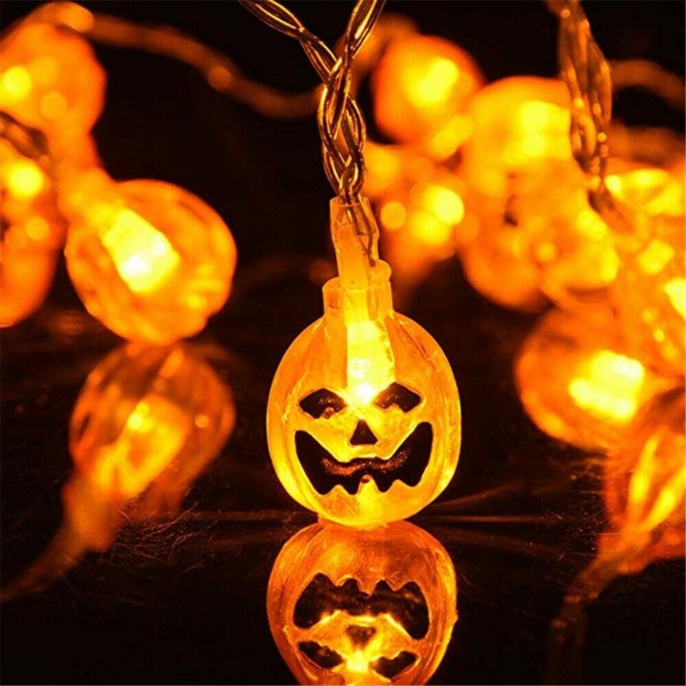 Jack-O-Lantern Pumpkin String Lights, 10 LED - image 3