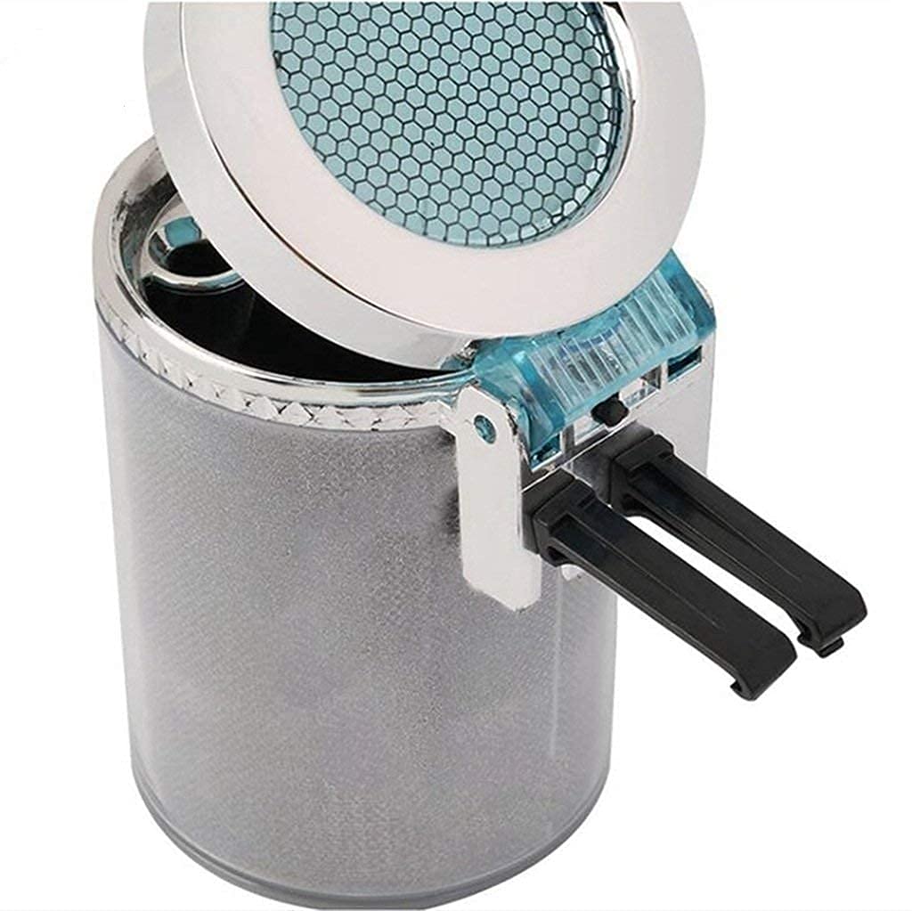 Portable Car Ashtray with Blue LED, Black